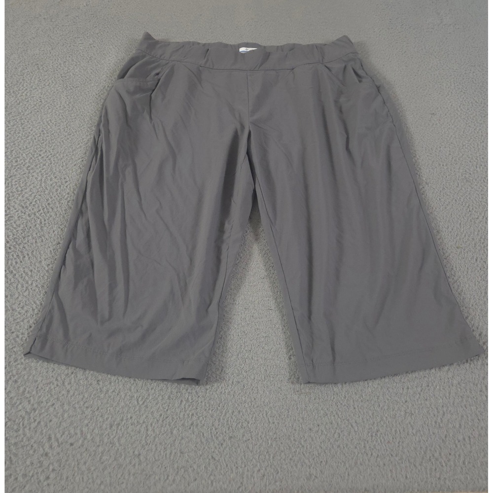 Columbia Pants Womens XXL Gray All Seasons Capris Straight Leg Stretch Pockets